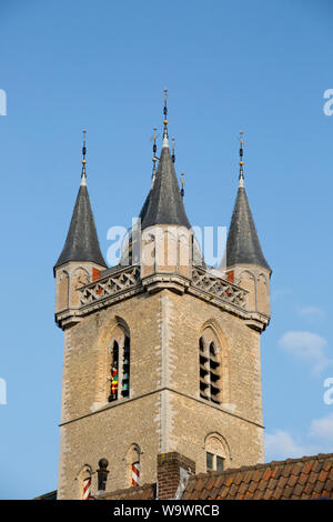 Historischer Glockenturm von 1396, Sluis, Zeeland, Niederlande Foto Stock