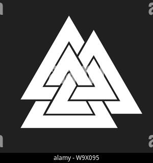 Valknut 2 (grigio) Foto Stock