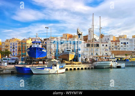 L'Ametlla de Mar vicino a Tarragona, Costa Dorada, la Catalogna in Spagna Foto Stock