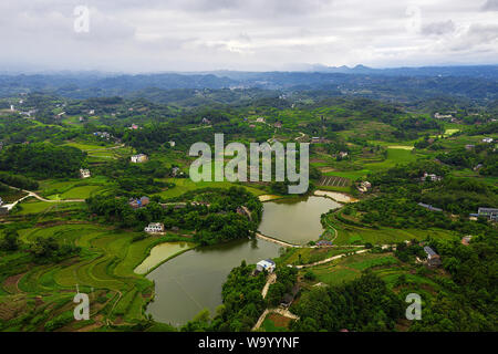 Chongqing montagna paesaggio naturale Foto Stock