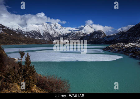 Tuttavia il lago in Tibet Foto Stock