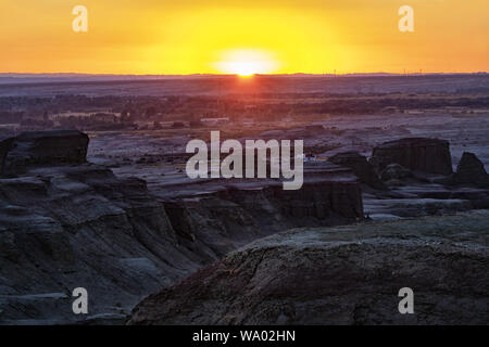 Xinjiang karamay city sun devil Foto Stock