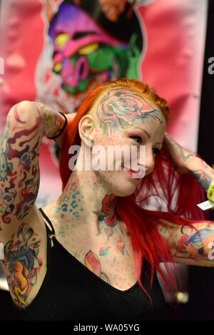 Tattoo Convention Centro di Brighton 2019 foto:Terry Applin Foto Stock