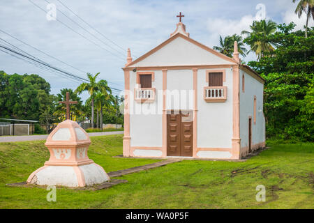 Igreja de Sao Paulo, vicino a Forte arancione sull isola di Itamaraca, Brasile Foto Stock
