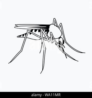 Vettore di zanzare Illustrazione Vettoriale