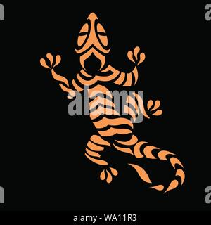 Lizard illustrazione vettoriale per tatuaggio disegni e modelli e di altri modelli Illustrazione Vettoriale
