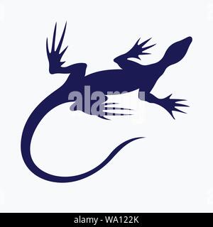 Lizard illustrazione vettoriale per tatuaggio disegni e modelli e di altri modelli Illustrazione Vettoriale