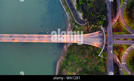 Chongqing cavalcavia Foto Stock