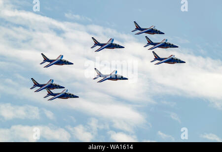 Patrouille de France visualizzare presso il Royal International Air Tattoo 2019 Foto Stock