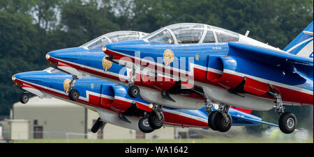 Patrouille de France visualizzare presso il Royal International Air Tattoo 2019 Foto Stock