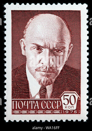 Vladimir Lenin, francobollo, Russia, URSS, 1976 Foto Stock