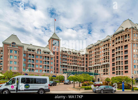 L'Hotel Grand Pacific sul lungomare nel bellissimo Victoria, British Columbia, Canada Foto Stock