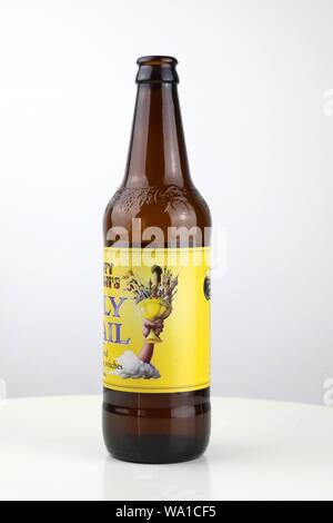 Monty Python's Santo Ail, bottiglia di birra Foto Stock