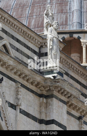 Il duomo di Siena o Duomo di Siena, Italia. il duomo di Siena o Duomo di Siena, Italia. La costruzione risale alla metà del XIV secolo, quando la costruzione Foto Stock