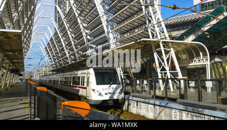 In Binhai - light rail Foto Stock