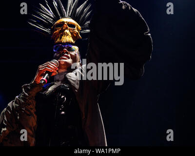 Alges, PORTOGALLO: Grace Jones performing live il 2 ° giorno del Festival NOS viva in Alges, Venerdì, lug. 12, 2019. Dotato di: Grace Jones dove: Lisboa, Portogallo quando: 12 lug 2019 Credit: Rui M Leal/WENN.com Foto Stock