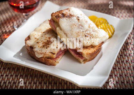 Croque Monsieur Foto Stock