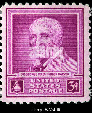 George Washington Carver (1860S-1943), American scienziato agricolo, inventore del francobollo, USA, 1948 Foto Stock