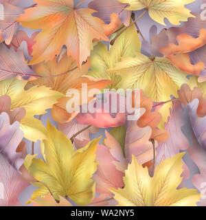 Foglie di autunno sfondo Illustrazione Vettoriale