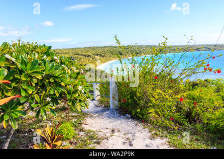 Vista di Easo beach, Lifou, Nuova Caledonia. Foto Stock