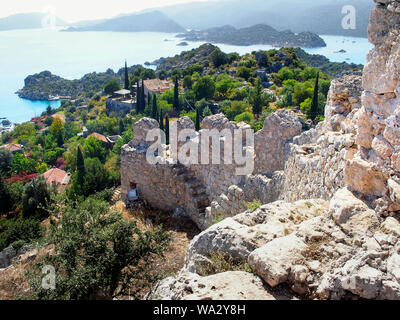 Kekova, Turkey-April 26, 2016: Kekova e Demre sulla costa meridionale della Turchia Foto Stock