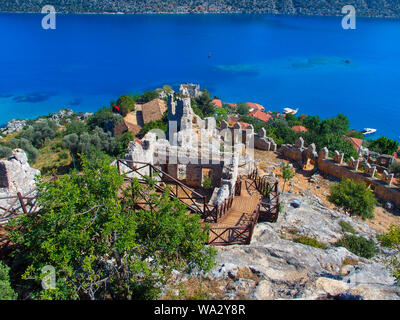 Kekova, Turkey-April 26, 2016: Kekova e Demre sulla costa meridionale della Turchia Foto Stock