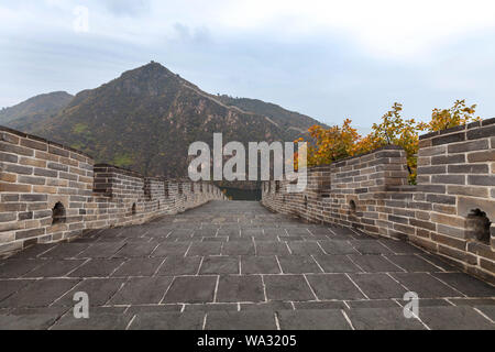 Pechino huairou huanghua città grande parete d'acqua Foto Stock