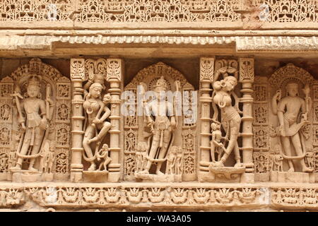 Le immagini di fase e in PATAN GUJAAT, INDIA. Foto Stock