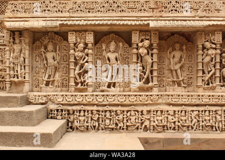 Le immagini di fase e in PATAN GUJAAT, INDIA. Foto Stock