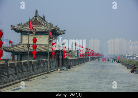 Xi " una parete della città Foto Stock