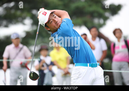 Kasumigaseki Country Club, Saitama, Giappone. 16 Ago, 2019. Haruto Toge, Agosto 16, 2019 - Golf : JOC Olimpica Junior Cup 2019 uomini 15-17 anni classe terza tornata a Kasumigaseki Country Club, Saitama, Giappone. Credito: YUTAKA AFLO/sport/Alamy Live News Foto Stock