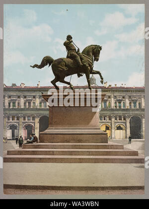 Bologna. Monumento a Vittorio Emanuele II Foto Stock