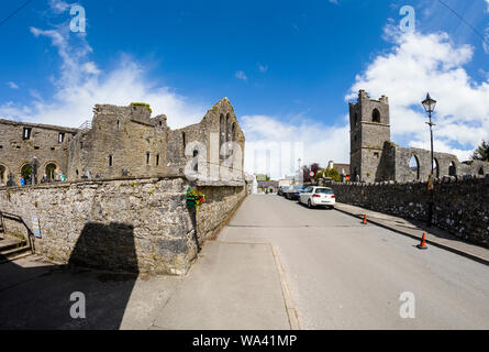 Rovine dell'Abbazia di Cong noto anche come il Royal Abbazia di Cong, nella contea di Mayo in Irlanda Foto Stock