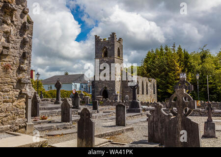 Rovine dell'Abbazia di Cong noto anche come il Royal Abbazia di Cong, nella contea di Mayo in Irlanda Foto Stock