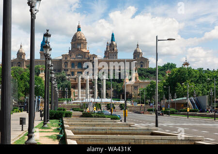 Edificio del Museo di Arte Contemporanea di Barcellona Foto Stock