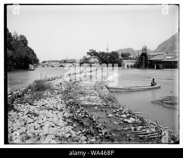 Ponte e waterwheel [Antiochia] Foto Stock