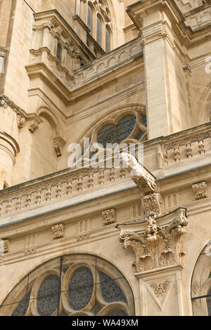 Dettagli architettonici di Église chiesa di Saint-Eustache, Parigi Foto Stock