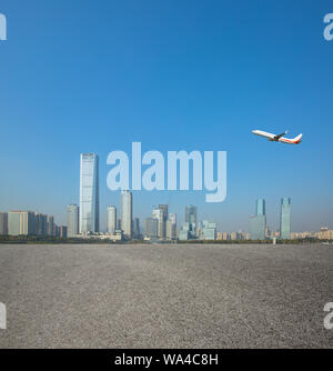 Città di Shenzhen, nanshan l'Houhai, su strada Foto Stock