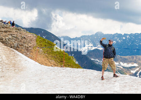 Tatra polacchi, Polonia Giugno 12, 2019: Itinerario turistico di Kasprowy Wierch Foto Stock