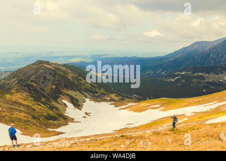 Tatra polacchi, Polonia Giugno 12, 2019: Itinerario turistico di Kasprowy Wierch Foto Stock