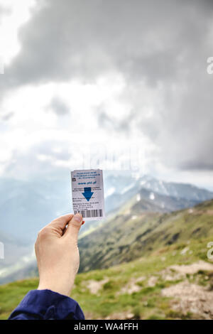 Tatra polacchi, Polonia Giugno 12, 2019: Itinerario turistico di Kasprowy Wierch Foto Stock