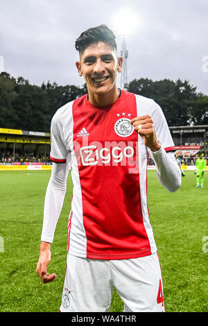 Venlo, Paesi Bassi. 12 Ago, 2019. VENLO, 17-08-2019, stadio De Koel, olandese Eredivisie, stagione 2019-2020, Ajax player Edson Alvarez gioca la sua prima partita e debuttando durante il match VVV Venlo - Ajax Credito: Pro scatti/Alamy Live News Foto Stock