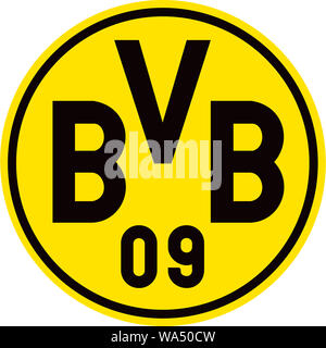 Il logo della squadra di calcio tedesca team Borussia Dortmund BVB - Germania. Foto Stock