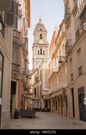 Architettura di malaga edificio intorno al centro della città Foto Stock