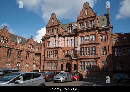 Il vecchio Royal Hospital for Sick Children di Edimburgo si è trasferito al nuovo Royal Hospital for Children and Young di Little France nel marzo 2021. Foto Stock