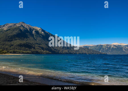 Lago Traful situato in Patagonia, luogo incantato, Argentina Foto Stock