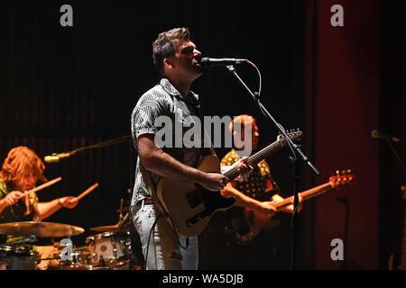 MIAMI BEACH, FL - 16 agosto: Robby cacciatore di città magica Hippies esegue al Fillmore il 16 agosto 2019 a Miami Beach, in Florida. Mpi credito04/MediaPunch Foto Stock