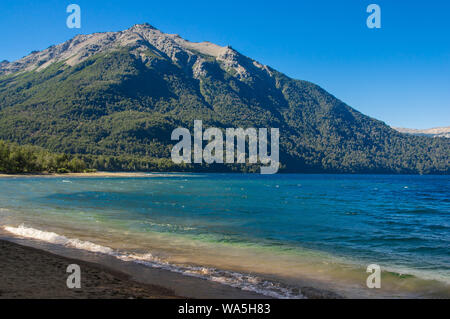 Lago Traful situato in Patagonia, luogo incantato, Argentina Foto Stock