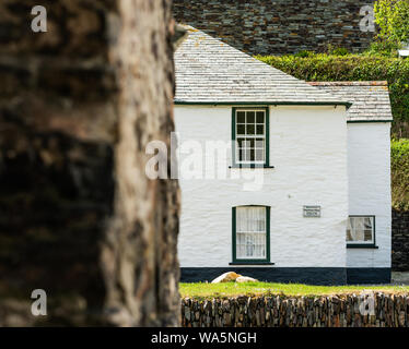 Cottage Vista Porto, Boscastle Foto Stock