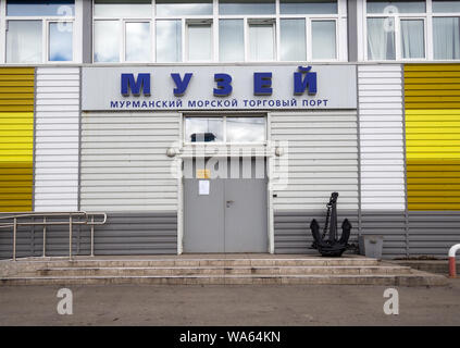 A Murmansk, Russia - 22 Aprile 2019: Edificio Museo di Murmansk Shipping Company Foto Stock